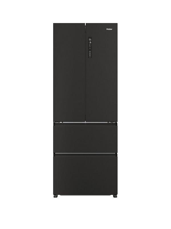 Haier HFR5719ENPB 70cm Wide Frost-Free American Fridge Freezer, E Rated - Slate Black